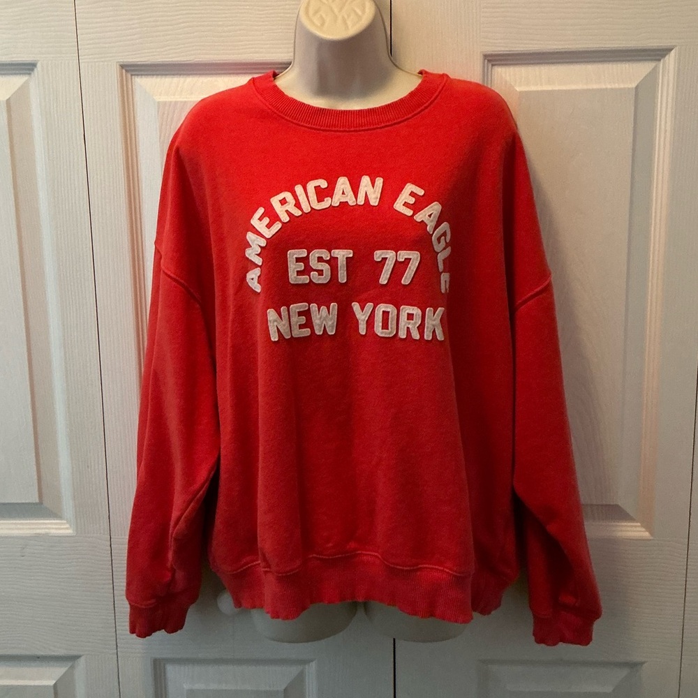 American Eagle Outfitters Vibrant Red Hoodie